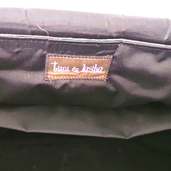 Timi & Leslie Baby Bag, Black Patent, 'crocodile' - Picture 5 of 13